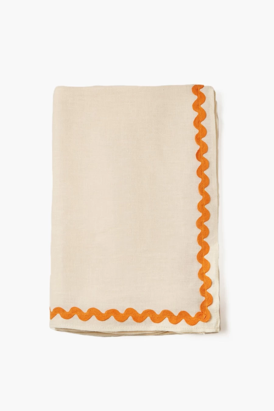 "Chan Luu Women's Seed Pearl Embroidered Small Round Tablecloth – Elegant Home Decor"