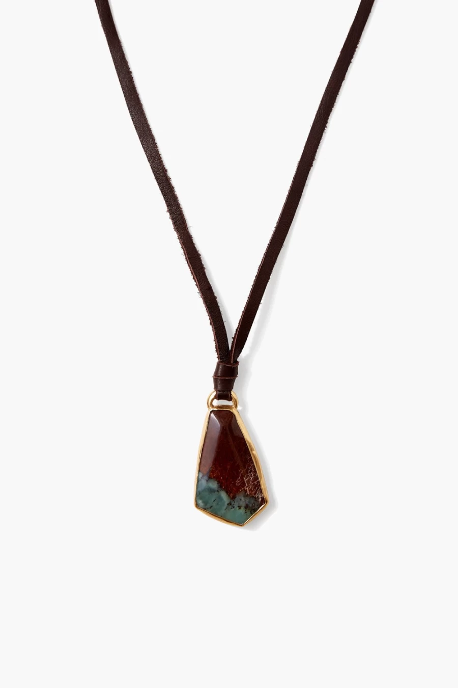 Chan Luu Women's Zenith Necklace with Chrysoprase Gemstone