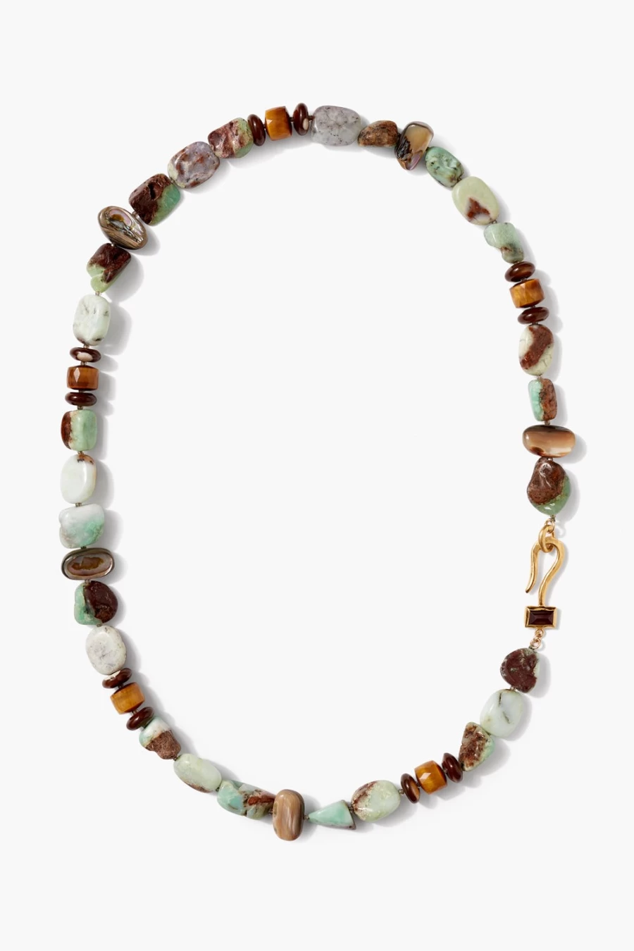 Chan Luu Women's Odyssey Hook Necklace with Chrysoprase Gemstone