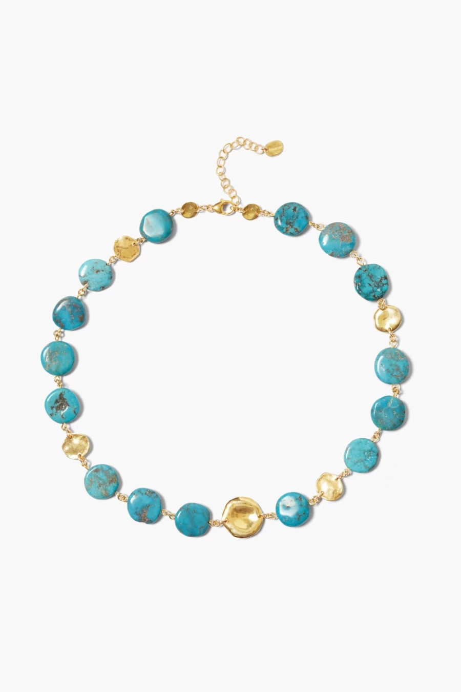 Chan Luu Women's Turquoise Coin Necklace - Handmade Boho Jewelry
