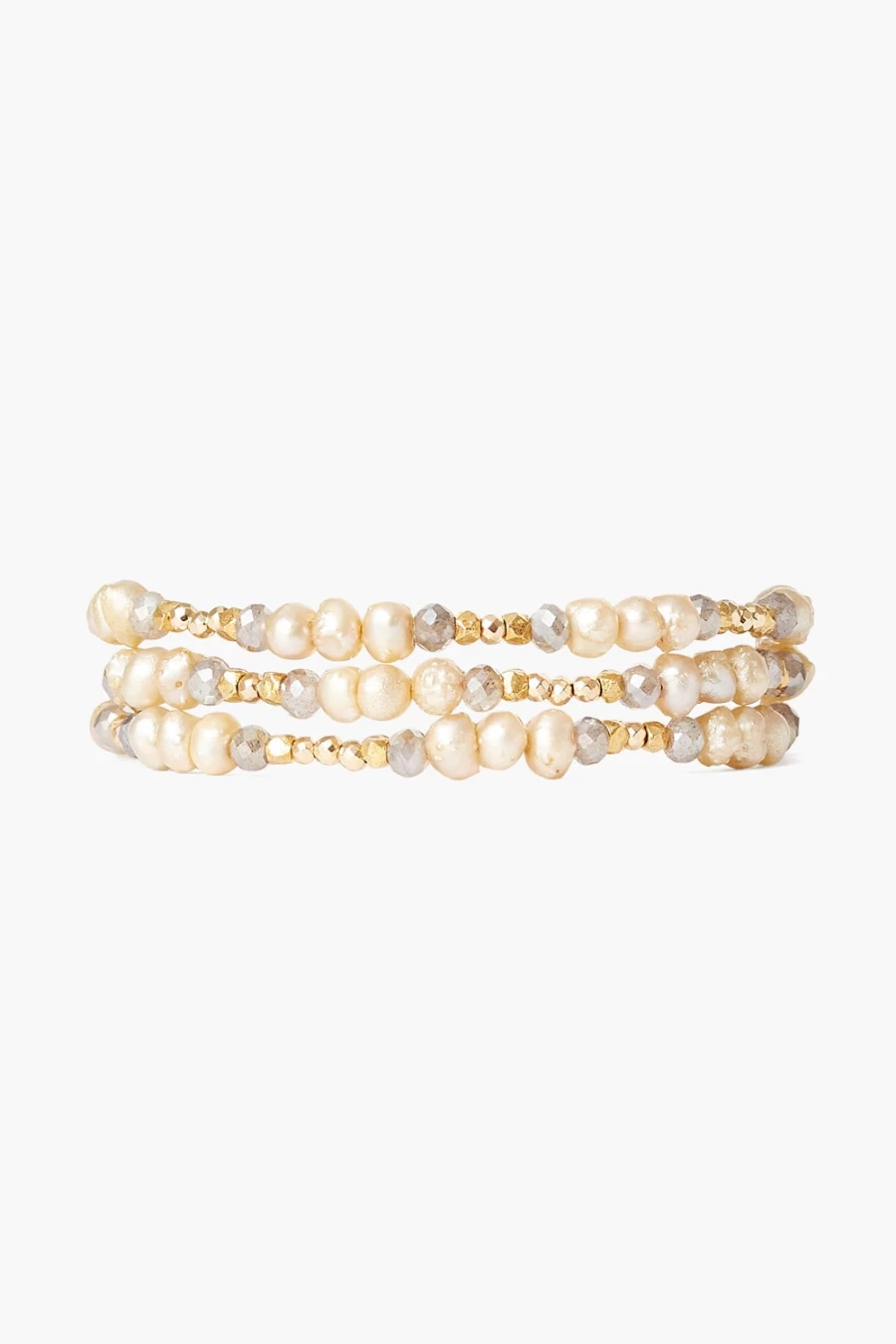 Chan Luu Women's Champagne Pearl Antica Bracelet - Elegant Beaded Jewelry Gift