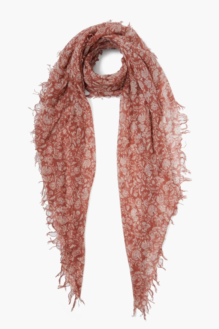 Chan Luu Women's Sequoia Dahlia Floral Cashmere Silk Scarf Wrap Shawl