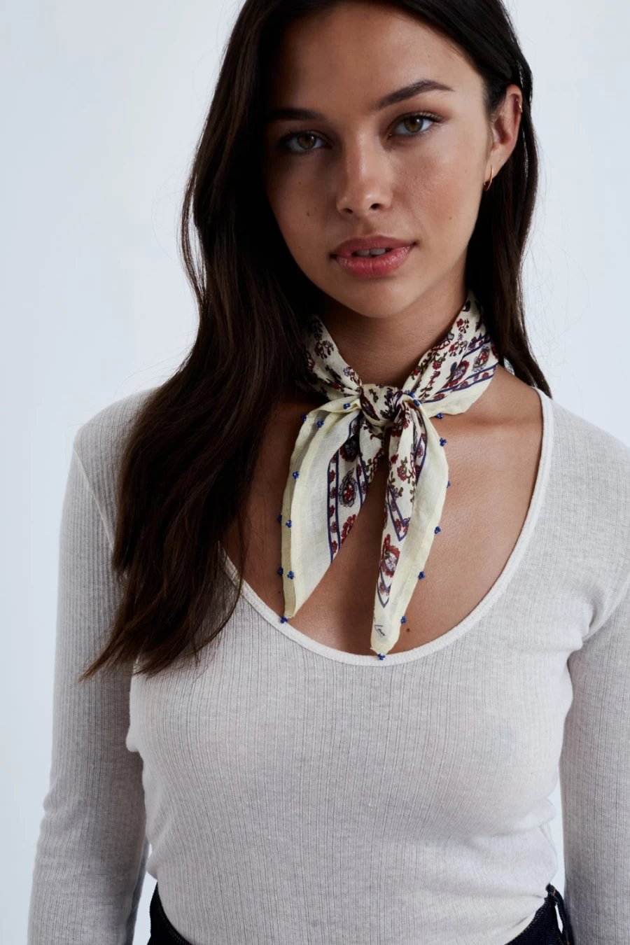 "Chan Luu Women's Cloud Paisley Bandana Scarf – Boho Chic Style Accessory"