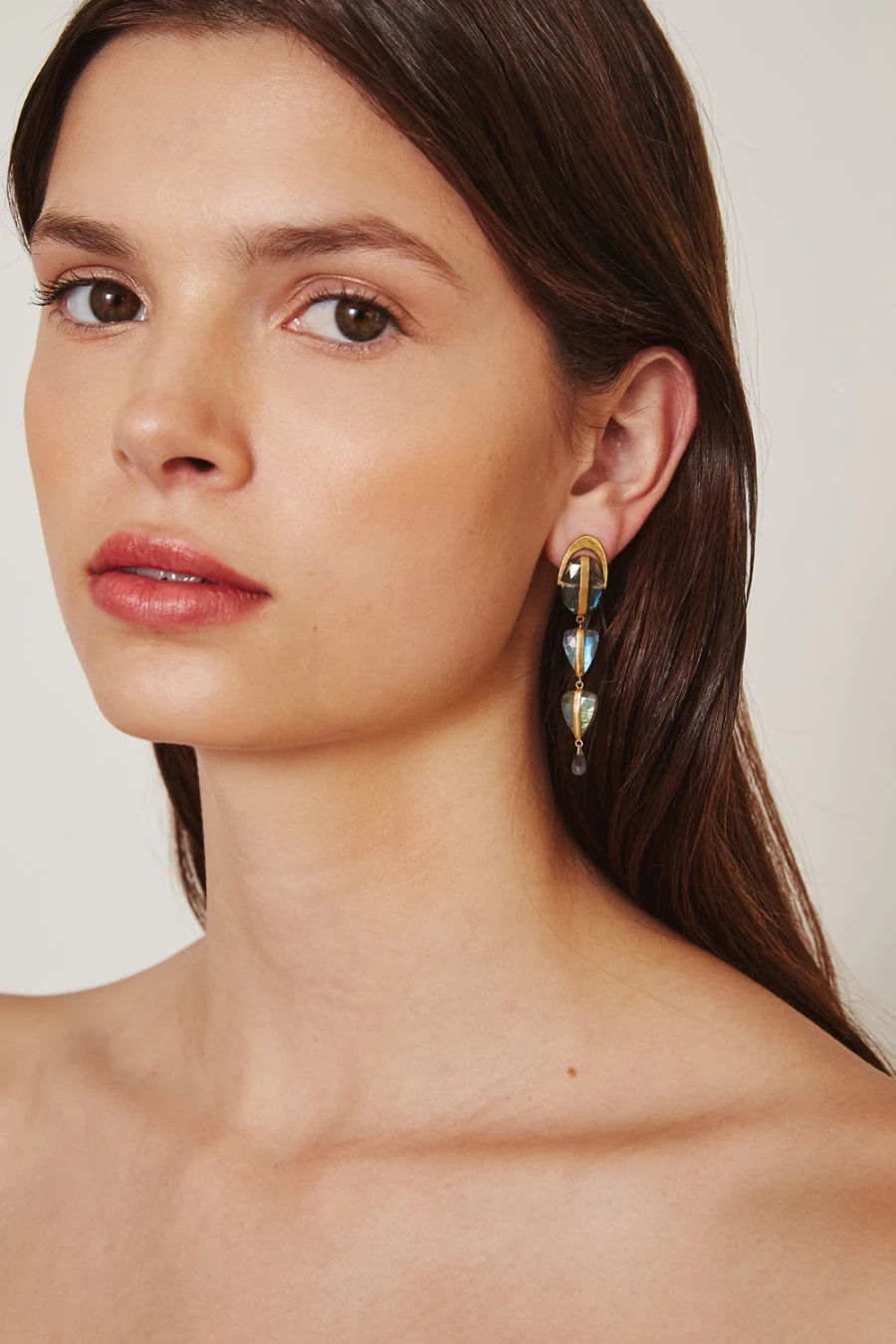 Chan Luu Women's Labradorite Mixed Stone Dangle Earrings