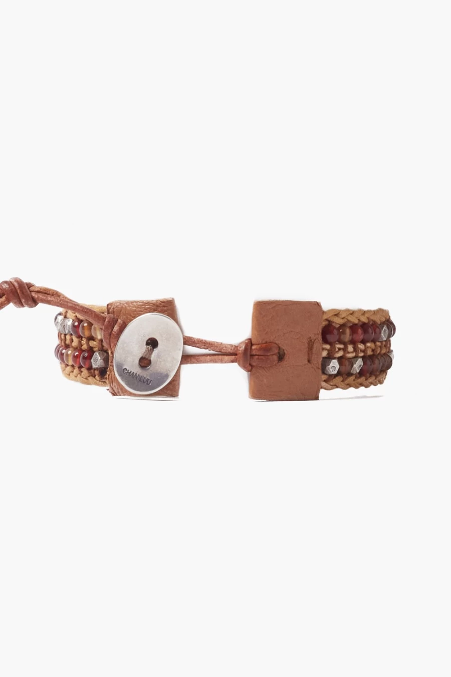 Chan Luu Red Beaded Wrap Bracelet for Women - Handmade Single Strand Mix Bracelet
