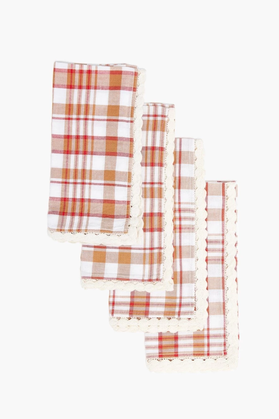 Chan Luu Women's Handcrafted Heirloom Napkin Set - Luxury Linen Tableware for Elegant Dining