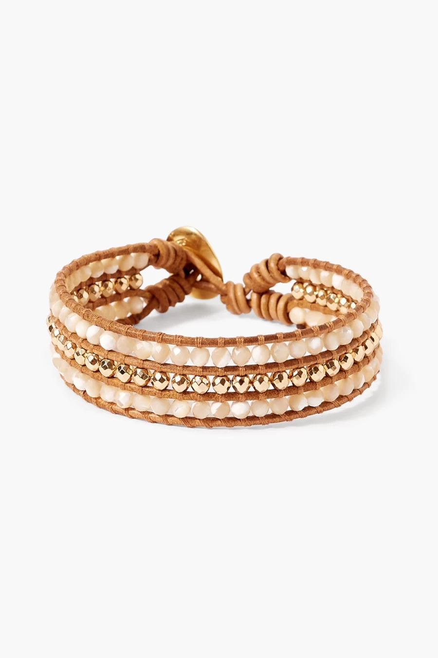Chan Luu Women's Sedona Single Wrap Bracelet in Natural Stone - Handcrafted Boho Style Jewelry