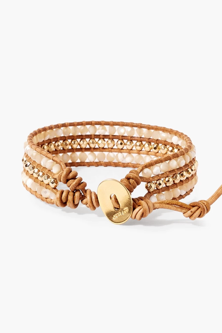 Chan Luu Women's Sedona Single Wrap Bracelet in Natural Stone - Handcrafted Boho Style Jewelry
