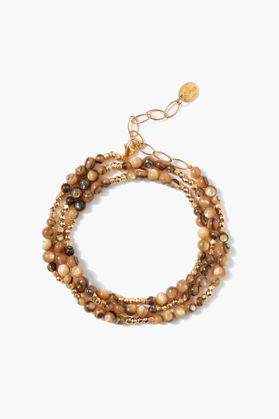 Chan Luu Women's Granada Naked Wrap Bracelet with Abalone Shell
