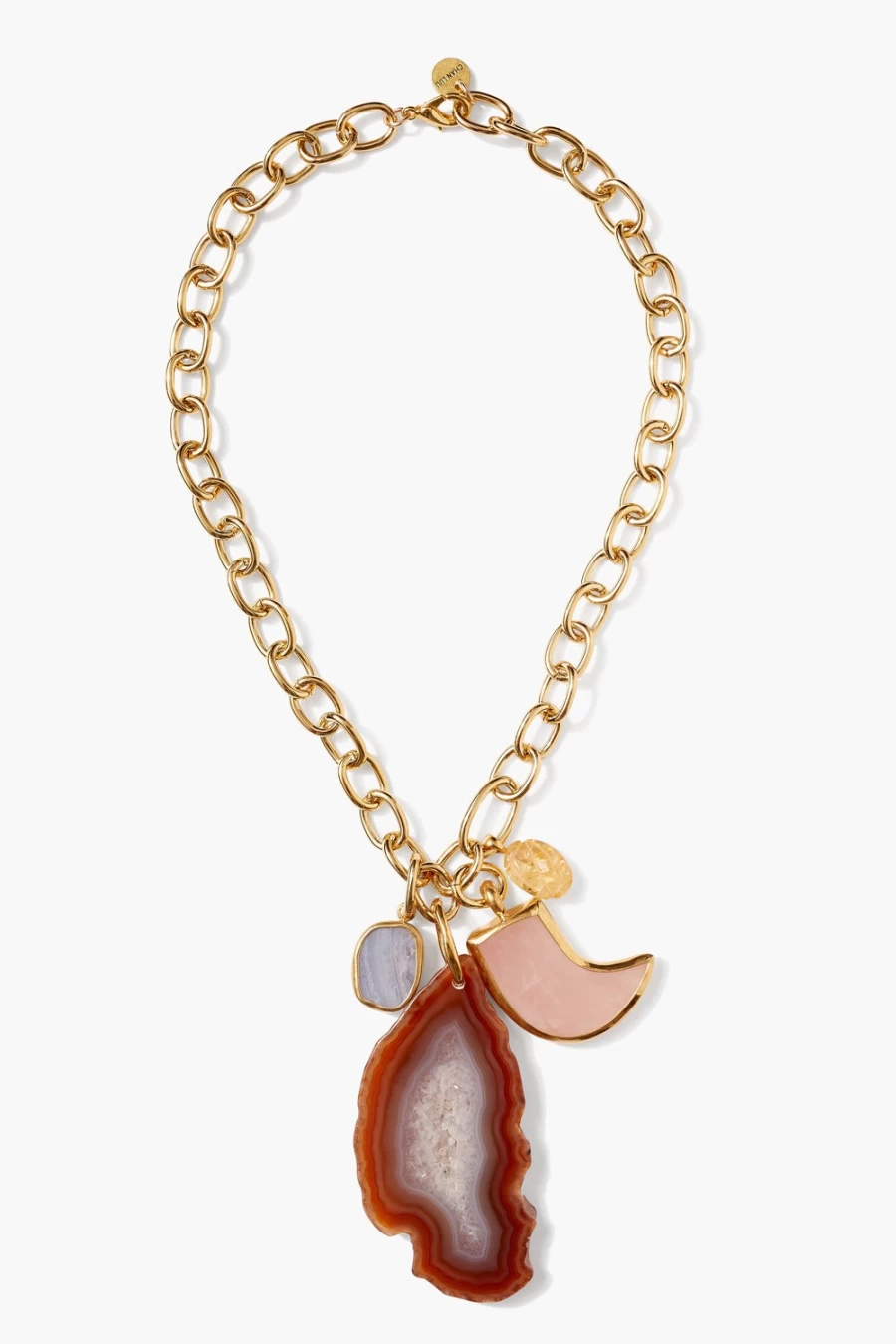 Chan Luu Florence Charm Necklace for Women - Pink Mixed Beaded Bohemian Jewelry