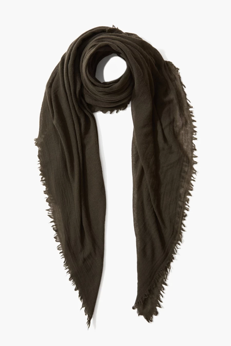 Chan Luu Women's 100% Cashmere Scarf - Luxurious Thyme Green Wrap
