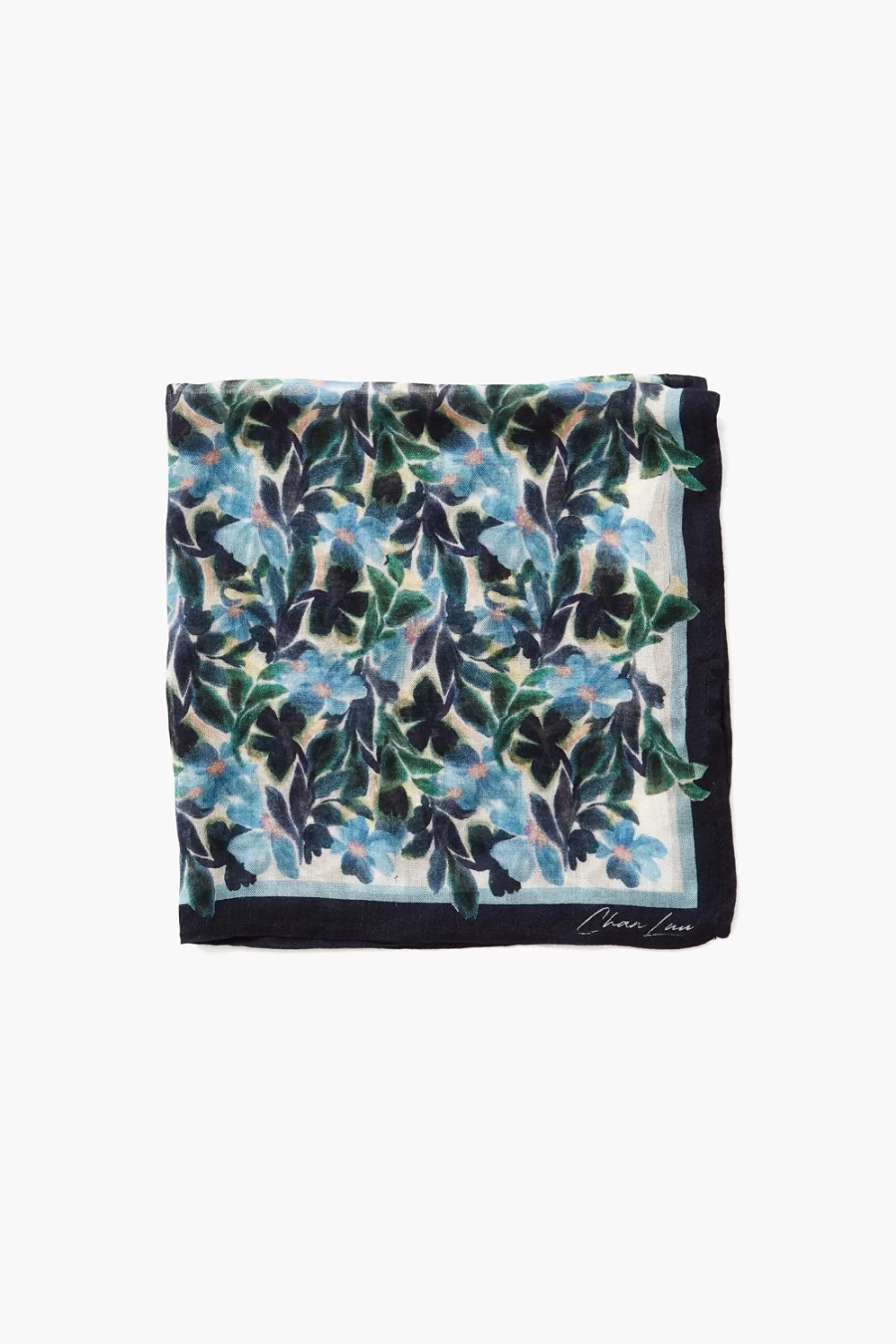 Chan Luu Women's Crown Blue Floral Bandana Scarf - Boho Chic Fashion Accessory