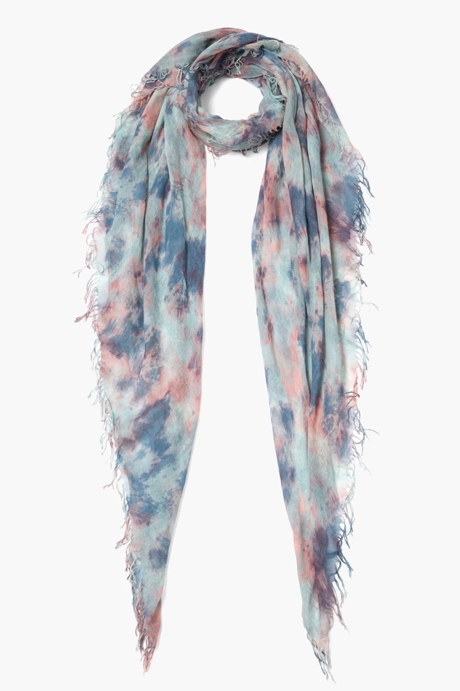 Chan Luu Women's Bluefin Watercolor Cashmere Silk Scarf