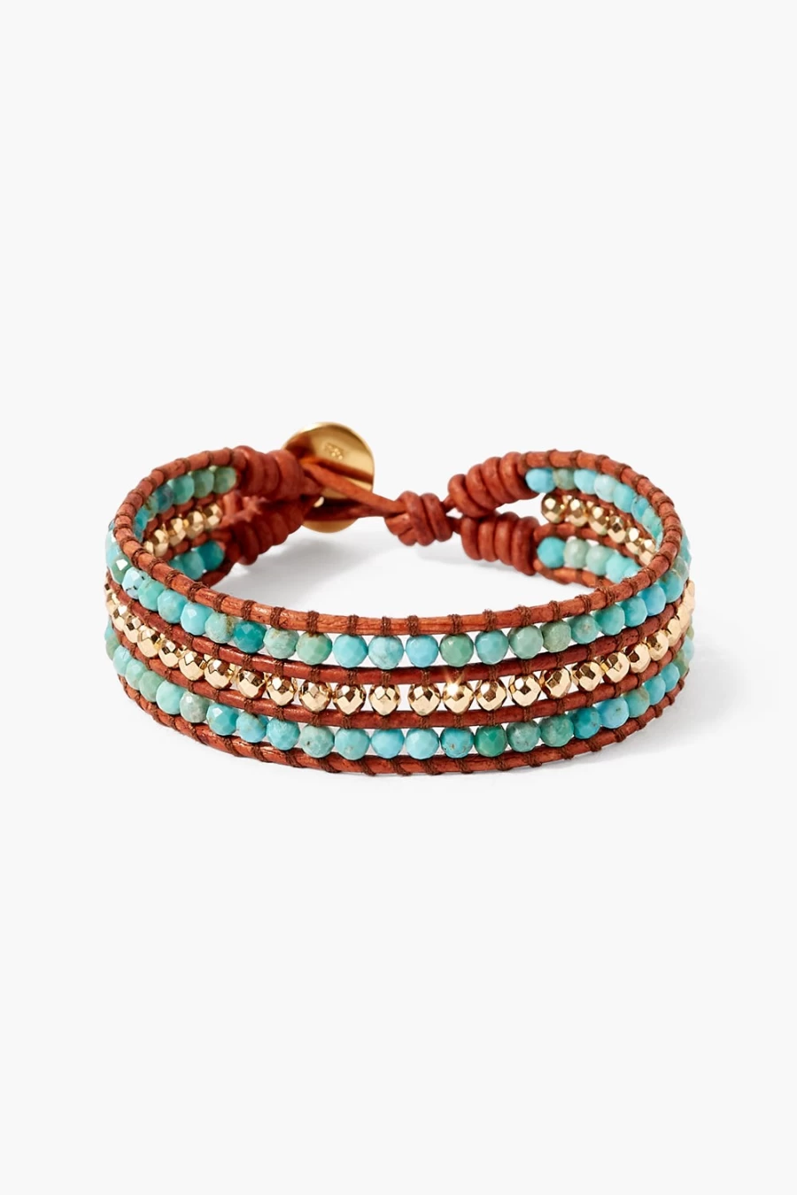 Chan Luu Women's Sedona Single Wrap Turquoise Bracelet