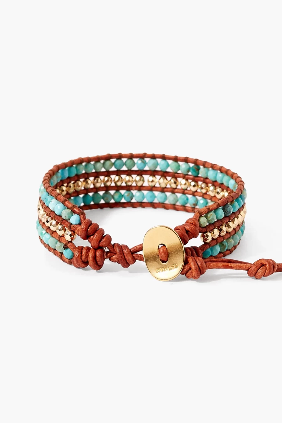 Chan Luu Women's Sedona Single Wrap Turquoise Bracelet