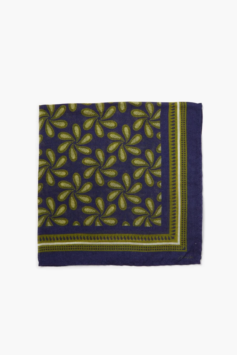 "Chan Luu Women's Delhi Paisley Bandana Scarf in Dark Blue"