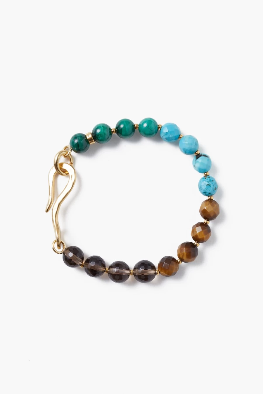Chan Luu Turquoise Beaded Unity Bracelet for Women - Handcrafted Mix Stone Boho Style