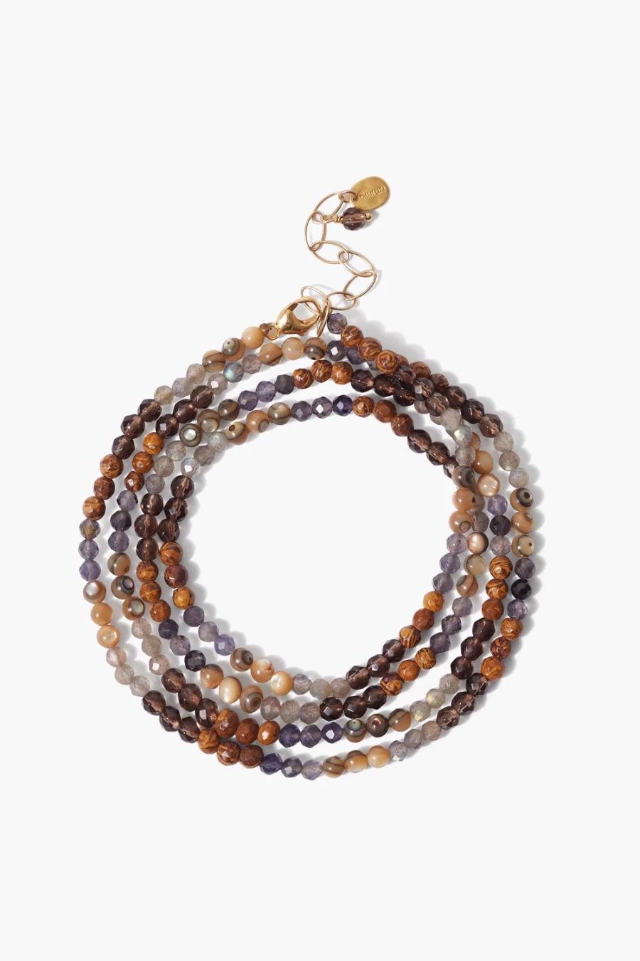 Chan Luu Women's Abalone Mix Step Naked Wrap Bracelet
